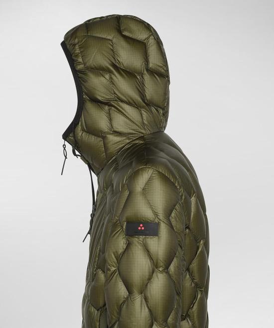 25FW 페트레이 웨이웨이 KJ BMAT 기하학적 퀼팅 모던 다운 재킷  PEU5205 01181862 690 Green - PEUTEREY