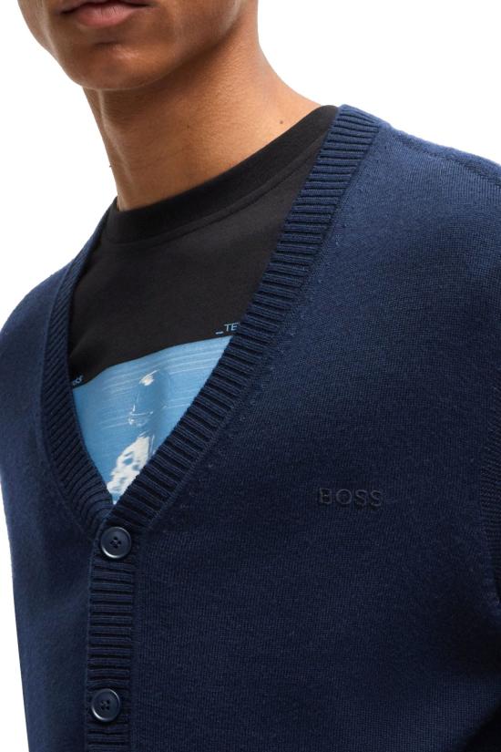 25FW 보스 가디건 50523574 10263267 01 404 Blue - BOSS