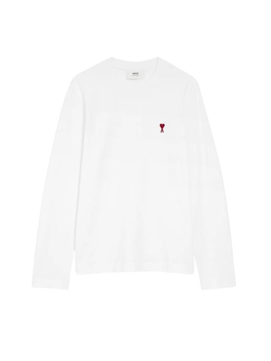 25FW 아미 긴팔 티셔츠 BFUTS235 724100 White