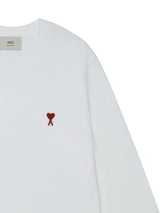 25FW 아미 긴팔 티셔츠 BFUTS235 724100 White - AMI