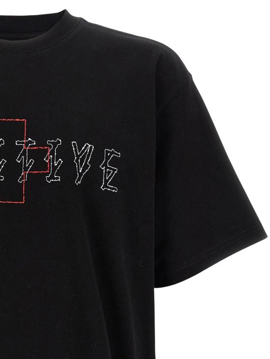 25FW 44레이블 반팔 티셔츠 B0030556 FA582P670 Black - 44 LABEL