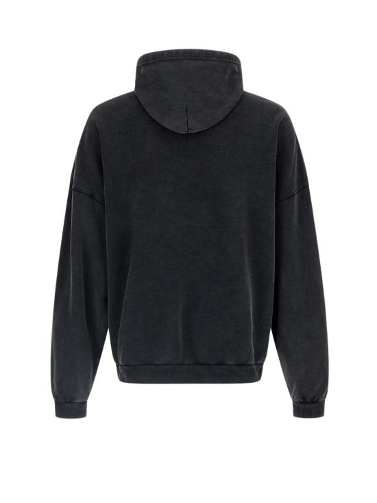 25FW 발렌시아가 로고 프린트 후드 티셔츠 850349 TTVD71041 Black - BALENCIAGA