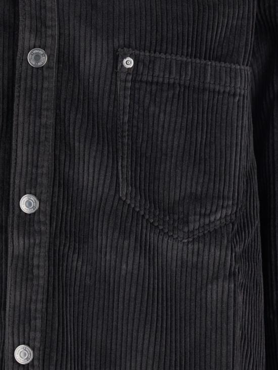 25FW 아미 코듀로이 벨벳 사이드 슬릿 오버셔츠 USH793 CO0131020 Grey - AMI