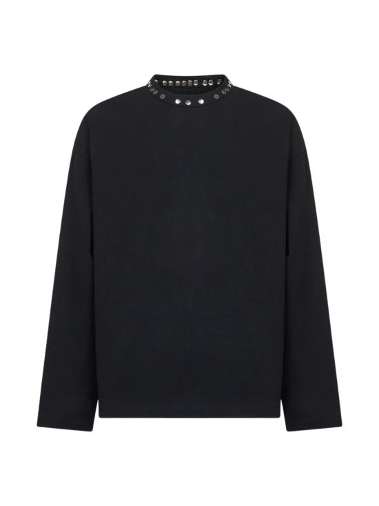 25FW 질샌더 긴팔 티셔츠 J22GC0216 J20244001 Black