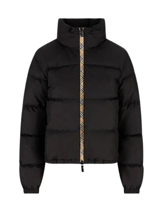 25FW 버버리 체크 테이프 스노우든 푸퍼 자켓 체크 테이프 스노우든 푸퍼  8110196 A1189 Black