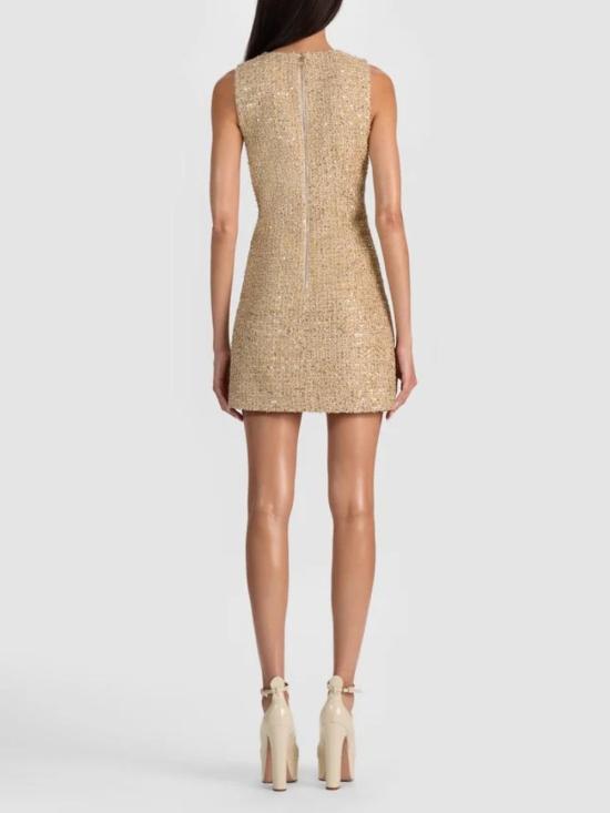 25FW 앨리스 앤 올리비아 숏 원피스 CC510W60535A719 Gold - ALICE & OLIVIA