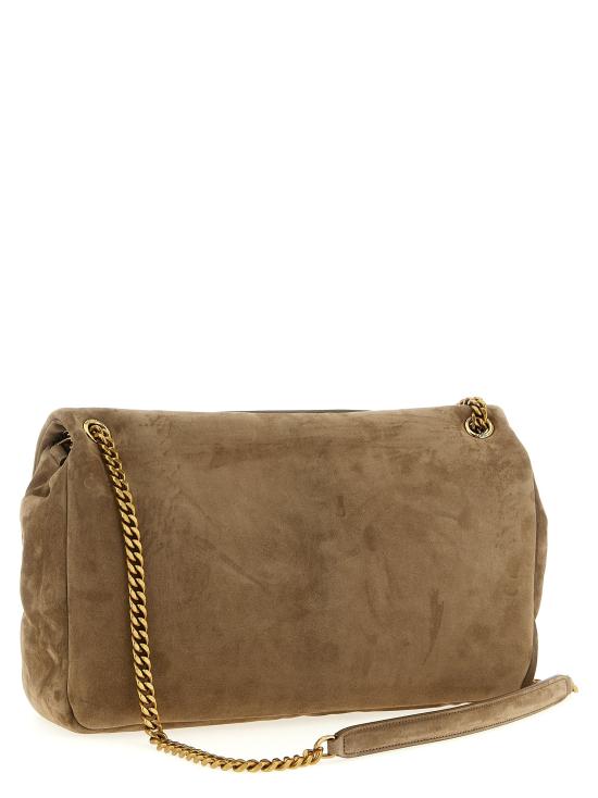 25FW 생로랑 칼립소 라지 스웨이드 숄더백 7773991U80W2795 - SAINT LAURENT