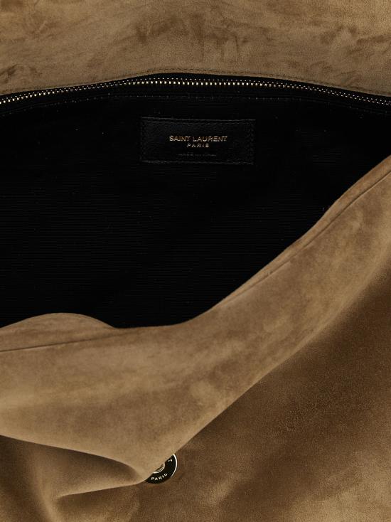 25FW 생로랑 칼립소 라지 스웨이드 숄더백 7773991U80W2795 - SAINT LAURENT