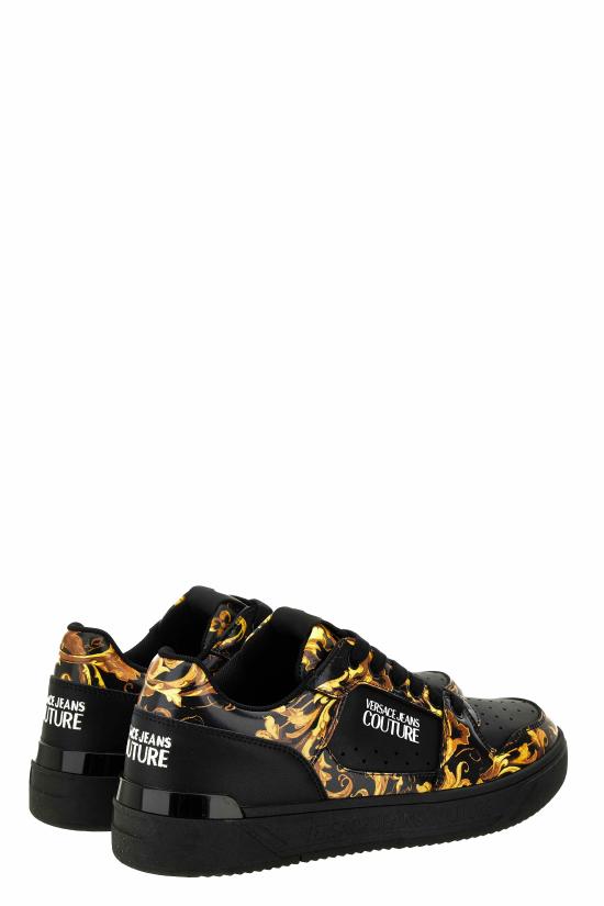 25FW 베르사체 스니커즈 79YA3SJ4ZPB41G89 BLACK GOLD DOM - VERSACE