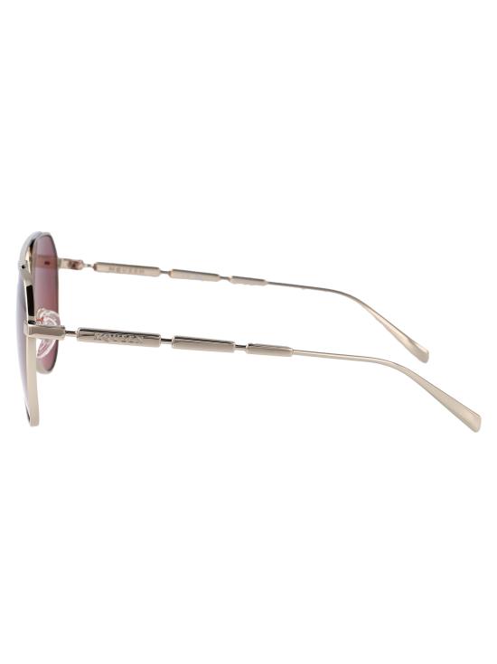 25FW 알렉산더 맥퀸 선글라스 AM0478S 004 SILVER SILVER RED - ALEXANDER MCQUEEN