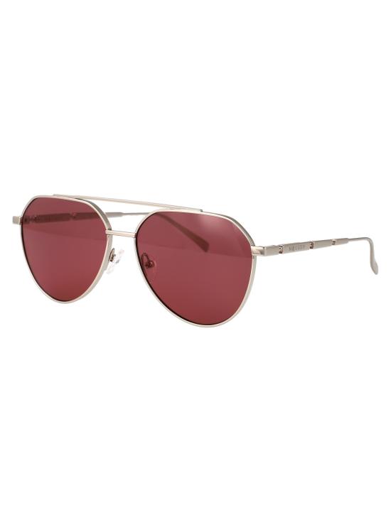 25FW 알렉산더 맥퀸 선글라스 AM0478S 004 SILVER SILVER RED - ALEXANDER MCQUEEN