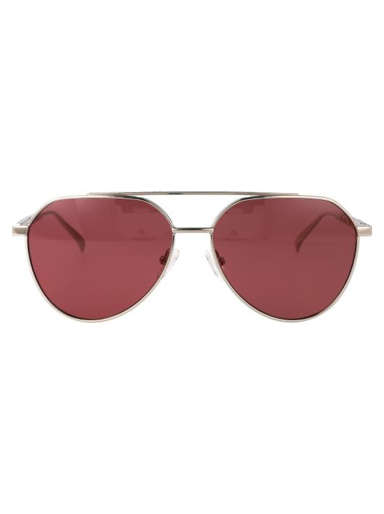 25FW 알렉산더 맥퀸 선글라스 AM0478S 004 SILVER SILVER RED