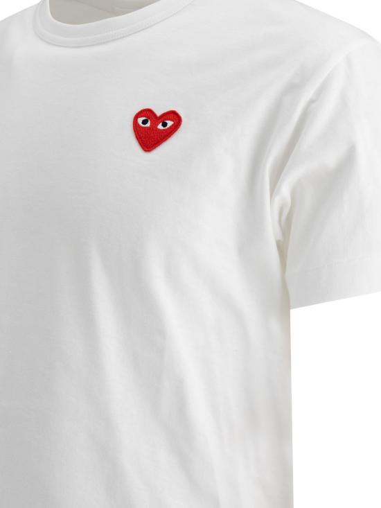 25FW 꼼데가르송 반팔 티셔츠 AXT1080512WHITE - COMME DES GARCONS