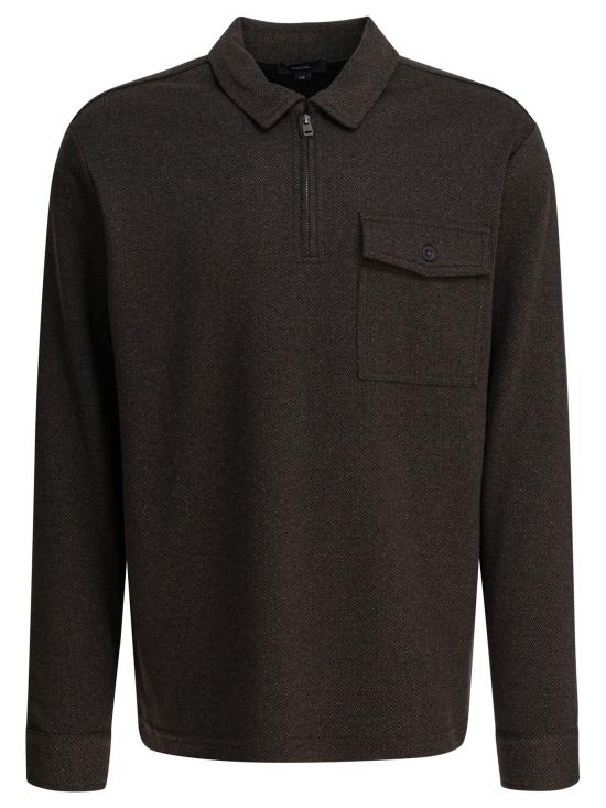 25FW 빈스 반팔 티셔츠 M12769974A164RBL BROWN