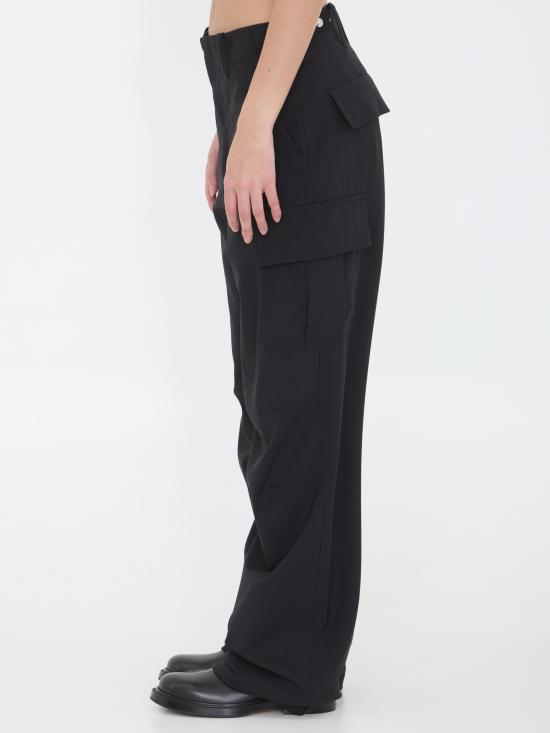 25FW 보테가베네타 스트레이트 팬츠 845972V4XP0 1000 BLACK - BOTTEGA VENETA