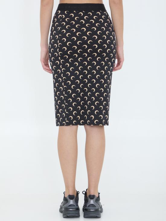 25FW 마린세르 미디 스커트 WSK123ACJER0001 IT99 BLACK - MARINE SERRE