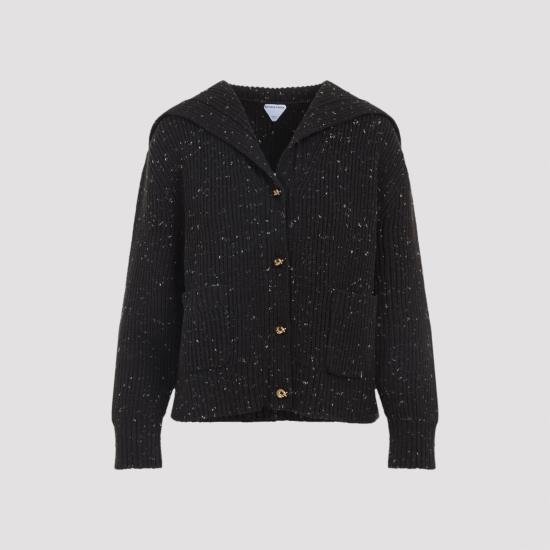 25FW 보테가베네타 잉글리시 울 리브 가디건 838107V5LV0 2113 BROWN - BOTTEGA VENETA