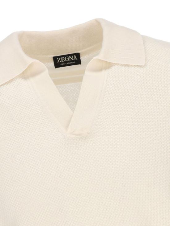 25FW 에르메네질도제냐 스웨터 UGK93A2131N01 WHITE - ERMENEGILDO ZEGNA