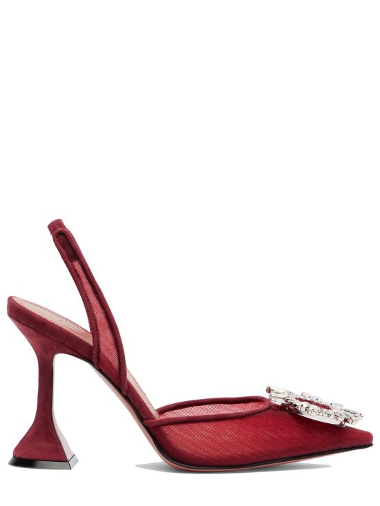 25FW 아미나 무아디 힐/펌프스 BEGUMMESHSLING95RUBY RED