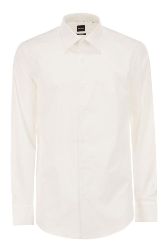 25FW 보스 긴팔 셔츠 50469345 100 WHITE