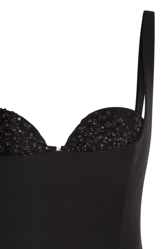 25FW 엘리자베타프랜치 미디 원피스 AB83557E2 110 BLACK - ELISABETTA FRANCHI