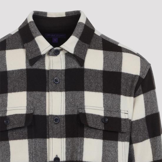 25FW 랄프로렌 퍼플라벨 긴팔 셔츠 790P01675001 DARK BROWN - RALPH LAUREN PURPLE LABEL