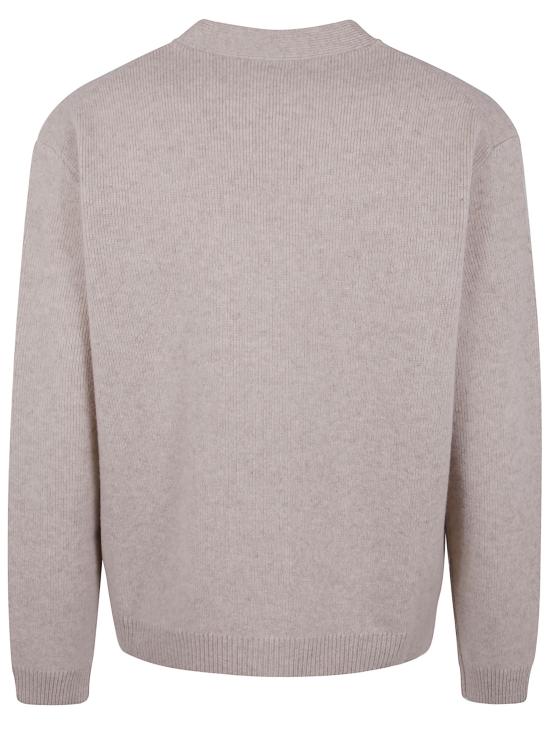 25FW 메종키츠네 폭스 헤드 밀라노 램스울 가디건 PM00510KT1180 0335 NUDE NEUTRALS - MAISON KITSUNE