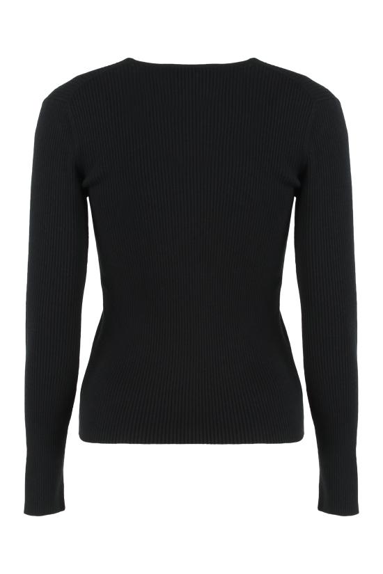 25FW 메종키츠네 베이비 폭스 파인 립 울 가디건 PW00513KT1155PW00513KT1155P199P199 black - MAISON KITSUNE