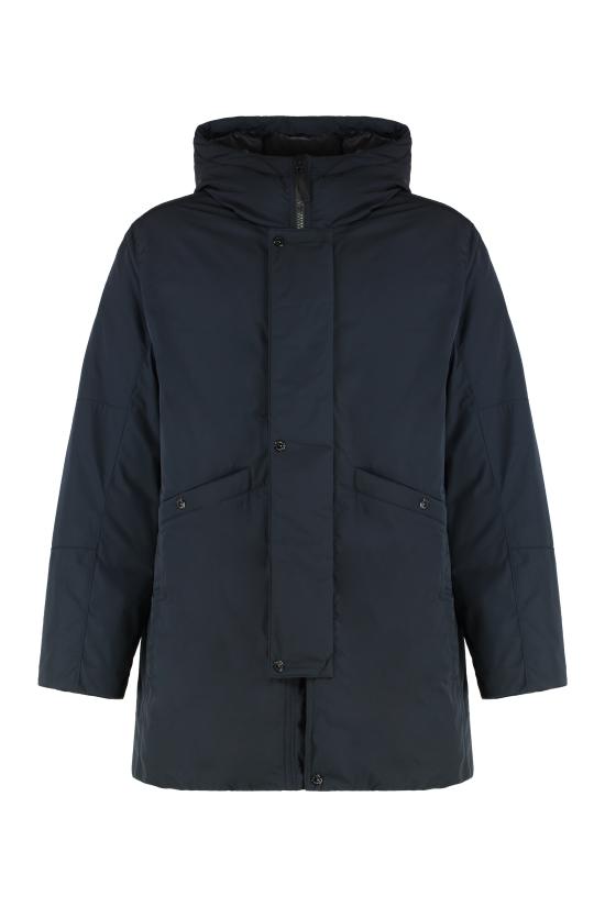 25FW 스톤 아일랜드 마이크로 트윌 후디드 다운 파카 7100008S0026V0020 blue