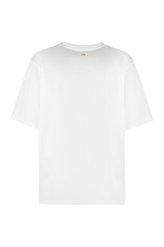 25FW 빅토리아 베컴 반팔 티셔츠 1425JTS006986A9590 White - VICTORIA BECKHAM