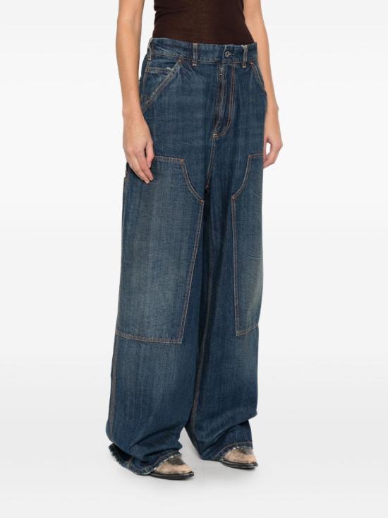 25FW 마르지엘라 스트레이트 팬츠 S29KA0390M30037 961 BLUE - MAISON MARGIELA