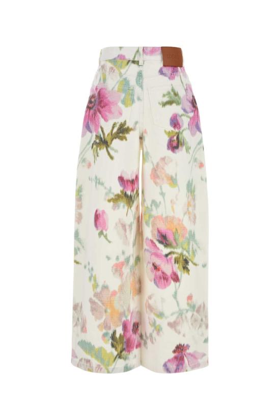 25FW 로에베 스트레이트 팬츠 S359Y11XDK WHITEPINK FLORAL - LOEWE