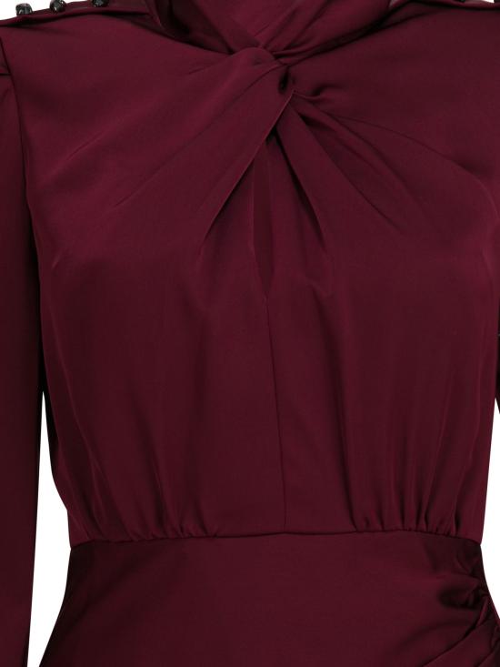 25FW 셀프 포트레이트 미디 원피스 RS25911MRRED PURPLE - SELF PORTRAIT