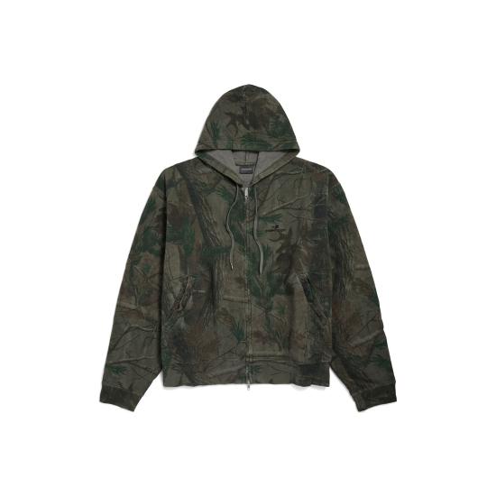 25FW 발렌시아가 다이아몬드 카모 후드 집업 850338TTVG53054