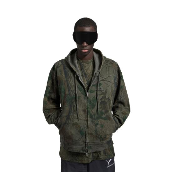 25FW 발렌시아가 다이아몬드 카모 후드 집업 850338TTVG53054 - BALENCIAGA