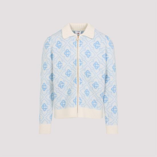 25FW 카사블랑카 스웨터 MPF25KW100501 MONOGRAM PRINTED - CASABLANCA