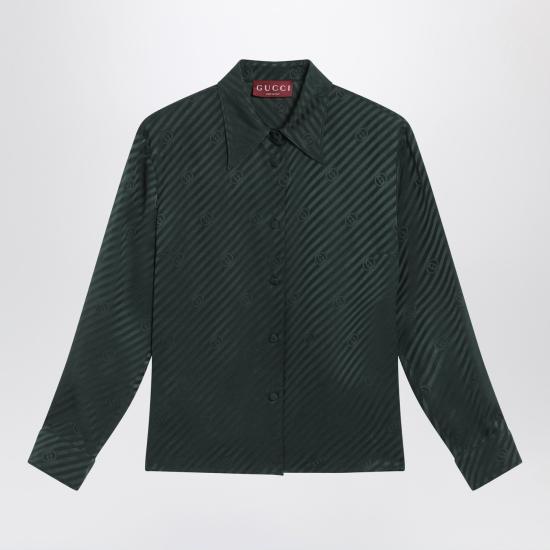 25FW 구찌 셔츠 851629ZAM5B Green