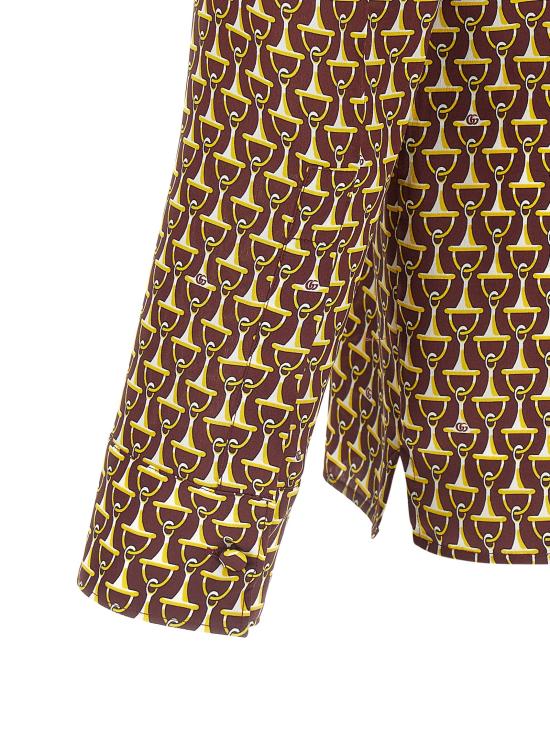 25FW 구찌 크레이프 드 씬 실크 셔츠 847034ZAT4Z6018 - GUCCI