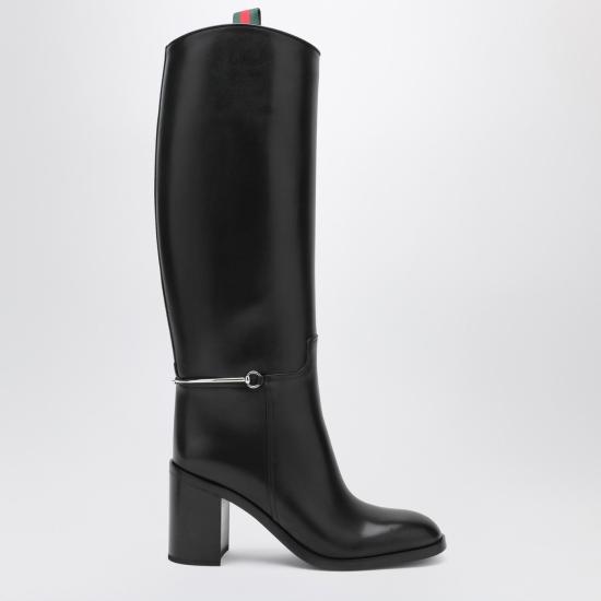 25FW 구찌 홀스빗 슬림 부츠 836109AAD3I Black