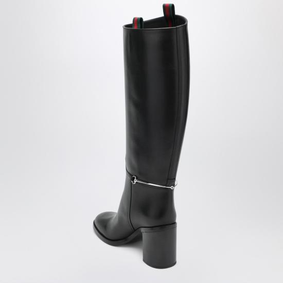 25FW 구찌 홀스빗 슬림 부츠 836109AAD3I Black - GUCCI