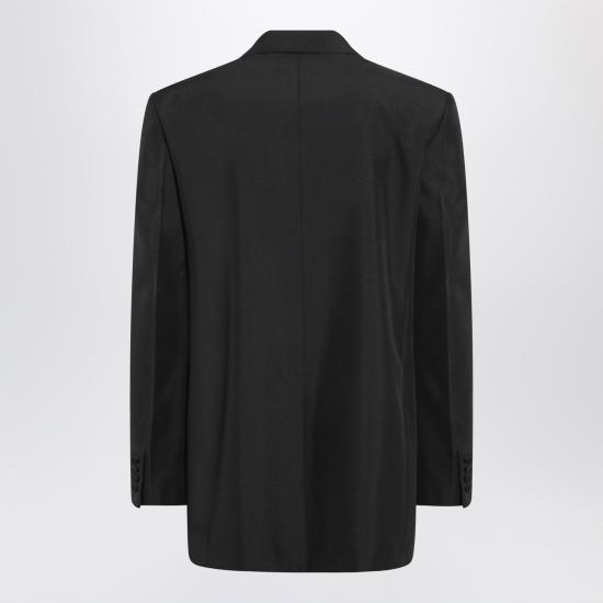 25FW 구찌 더블 브래스트 테크니컬 파나마 자켓 849881Z7AYA Black - GUCCI