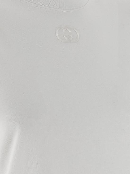 25FW 구찌 로고 자수 코튼 저지 반팔 티셔츠 837959XJHJR9692 - GUCCI