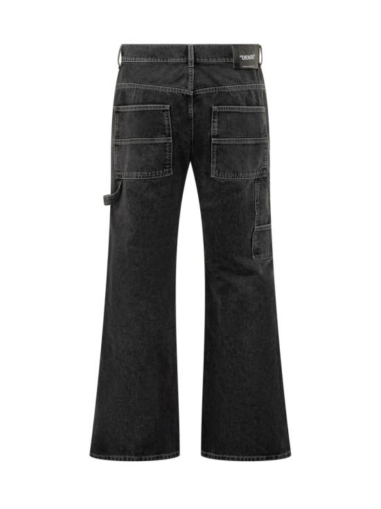 25FW 오프화이트 데님 팬츠 OMYA191F25DEN001 1301 Black - OFF WHITE