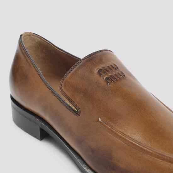 25FW 미우미우 로퍼 5D545EFA020 537 0046 BROWN - MIU MIU