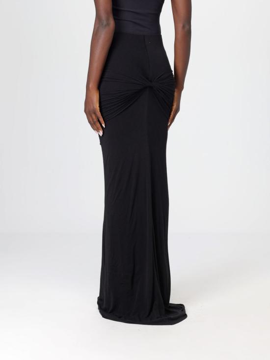 25FW 아멘쿠튀르 롱 스커트 AMW25302W25006 009 Black - AMEN COUTURE