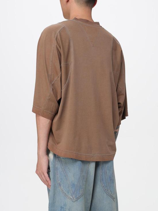 25FW 비비안웨스트우드 반팔 티셔츠 3G01004CJ009R D304 Kaki - VIVIENNE WESTWOOD