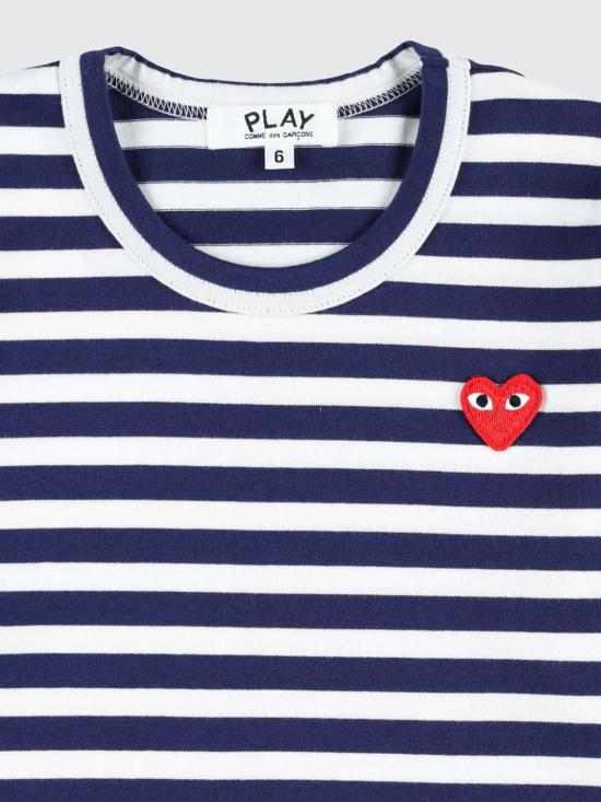 25FW [키즈] 꼼데가르송 티셔츠 AXT509100 1 Blue - COMME DES GARCONS