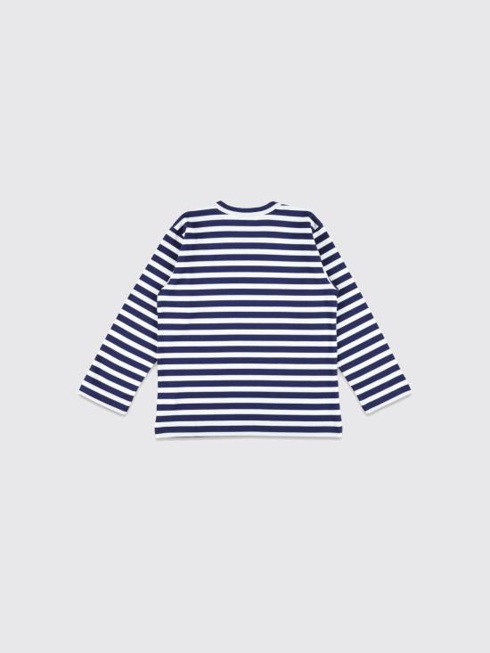 25FW [키즈] 꼼데가르송 티셔츠 AXT509100 1 Blue - COMME DES GARCONS