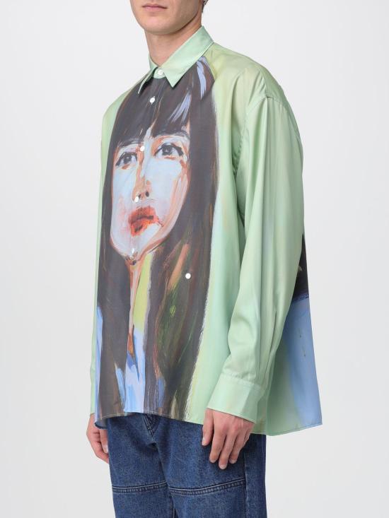 25FW 에뛰드스튜디오 긴팔 셔츠 H25MCSHI355 98 Green - ETUDES