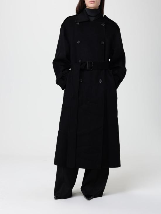 25FW 토템 코트 254WRO0228FB0006 001 Black - TOTEME